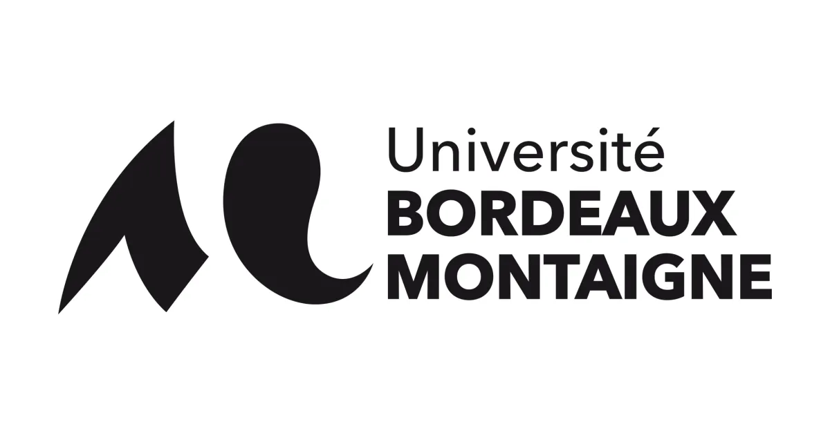 Logo of Université Bordeaux Montaigne, black on white