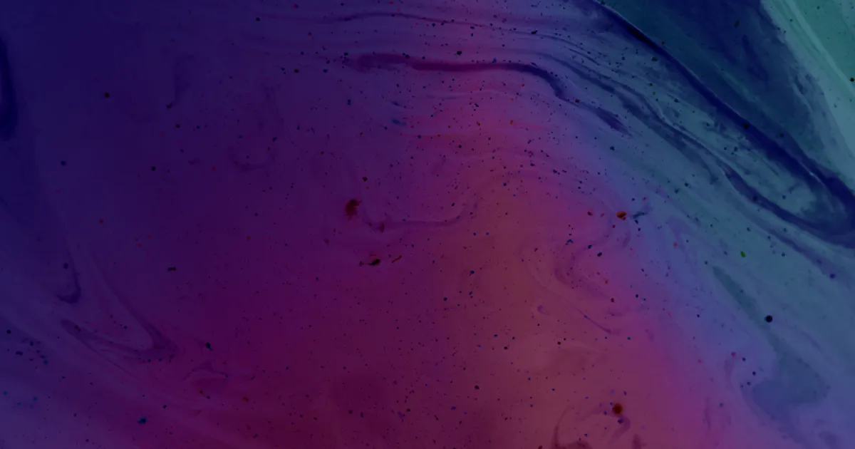 Volutes d’encre fluide violettes, roses et bleu-vert