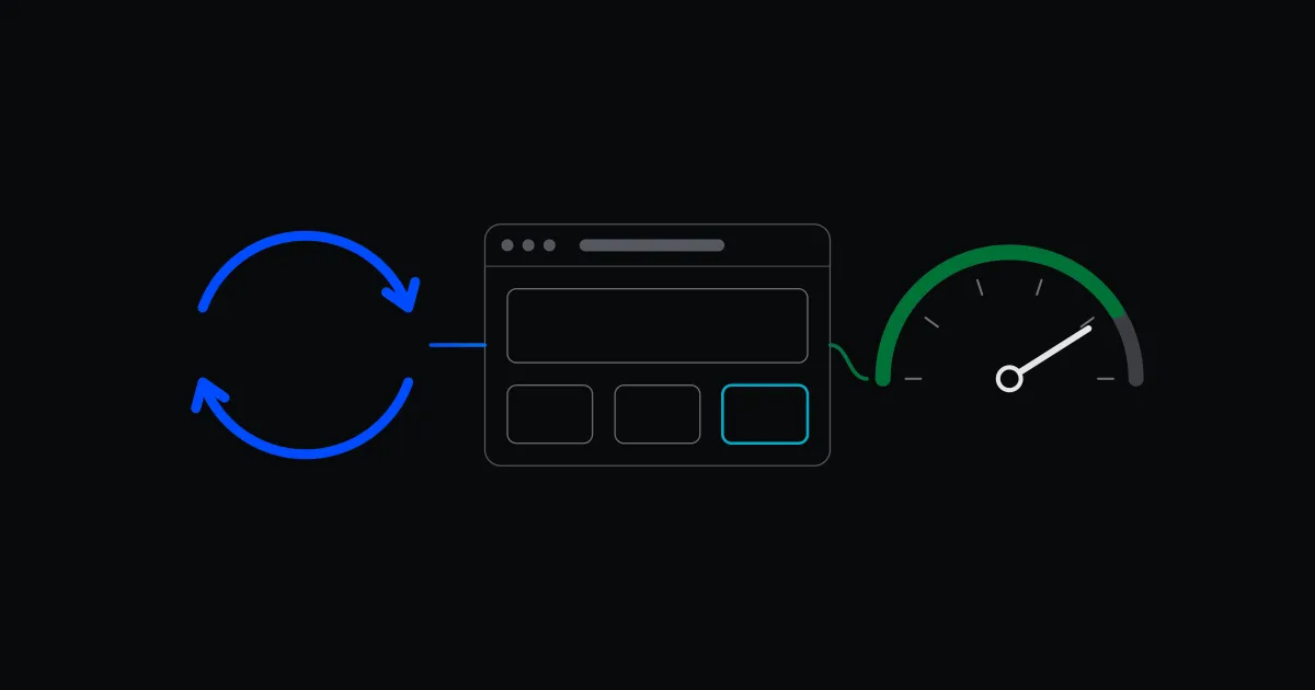 An iteration cycle, a build in a browser, a gauge that measures the result.